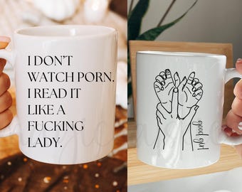 Smut Reader Mug, Spicy Book Reader Gift, Dark Romance Book Club