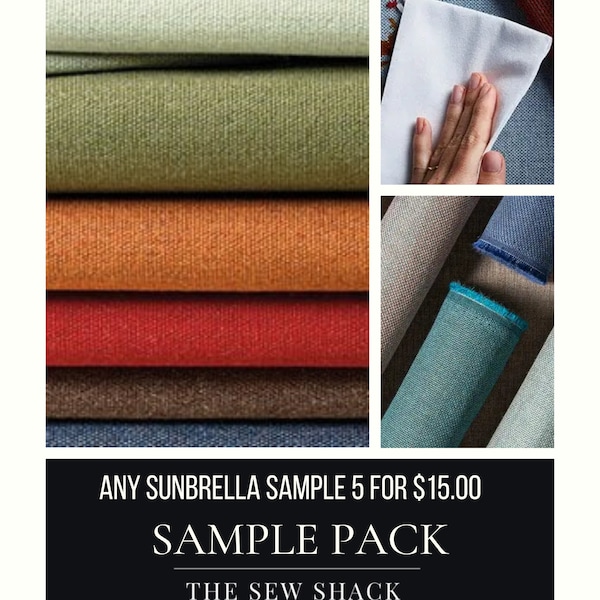 Sunbrella Fabric Samples 5 for 15.00