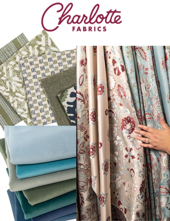 Outdoor Charlotte Fabric by the Yard – Premium Upholstery Fabric, DIY Sewing Projects, Home Décor, Curtains, Cushions, Pillows, Craft Fabric - Etsy