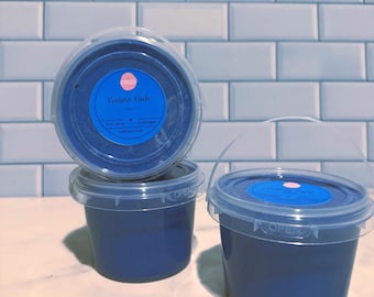 Slime de arena cinética Galaxy Fade / Slime espacial azul profundo / Slime sensorial texturizado para niños y adultos