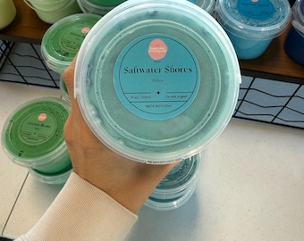 Saltwater Shores Kinetic Sand Slime | Teal Beach Slime | Textured Sensory Slime for Kids & Adults