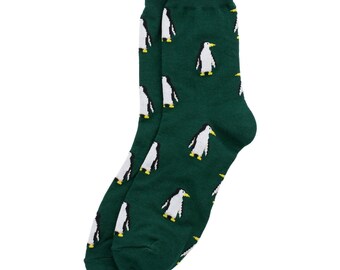 Gift Boxed Ladies Fluffy Chenille Fleece Novelty Penguin Bed Socks -Fits UK 4-7 