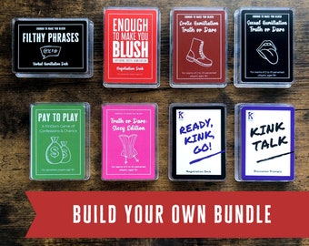 Kinky Games Five Pack: Build Your Own Set  |  Kinky BDSM Card Decks, Sexy Gift, Games for Adults