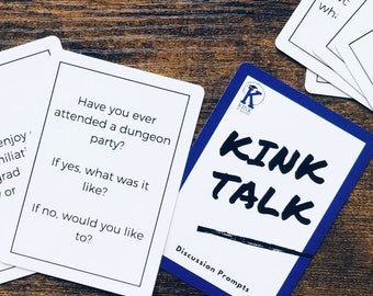 Kink Talk  |  Kinky BDSM Card Deck, Sexy Gift, Game for Adults