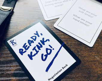 Ready, Kink, Go! Kinky BDSM Card Deck, Sexy Gift, Game for Adults