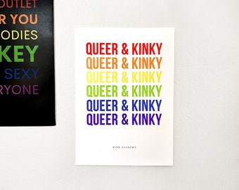 Queer & Kinky 5x7 Print | Sexy Kinky Wall Art