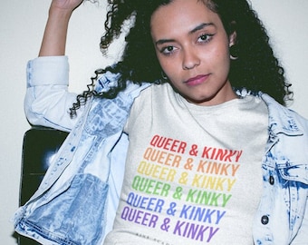 Queer & Kinky Rainbow Short-Sleeve Unisex T-Shirt