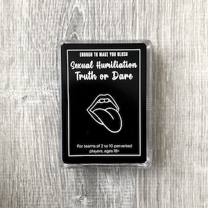 Sexual Humiliation Truth or Dare Brand New Kinky BDSM Card Deck, Sexy Gift, Game for Adults image 1