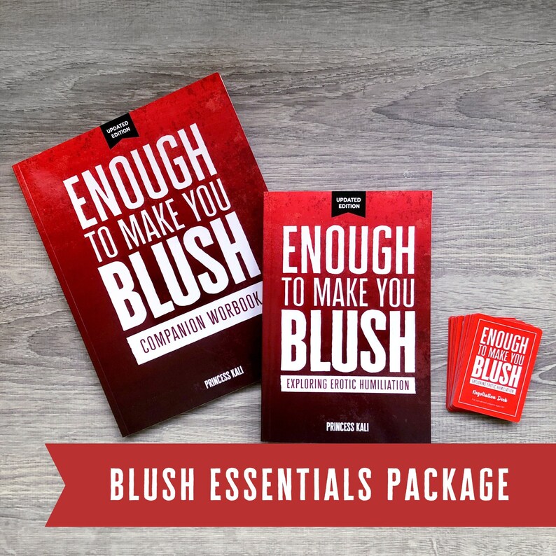 Enough to Make You Blush Essentials Package brand New Kinky Sexy BDSM Erotic Humiliation Books