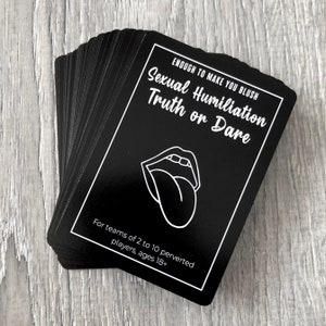 Sexual Humiliation Truth or Dare Brand New Kinky BDSM Card Deck, Sexy Gift, Game for Adults image 2