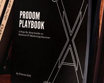 The ProDom Playbook (New workbook!) | Sex Work Book, Kinky BDSM Journal | Sexy Gift Idea