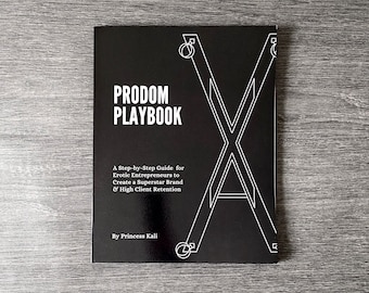 The ProDom Playbook (New workbook!) | Sex Work Book, Kinky BDSM Journal | Sexy Gift Idea