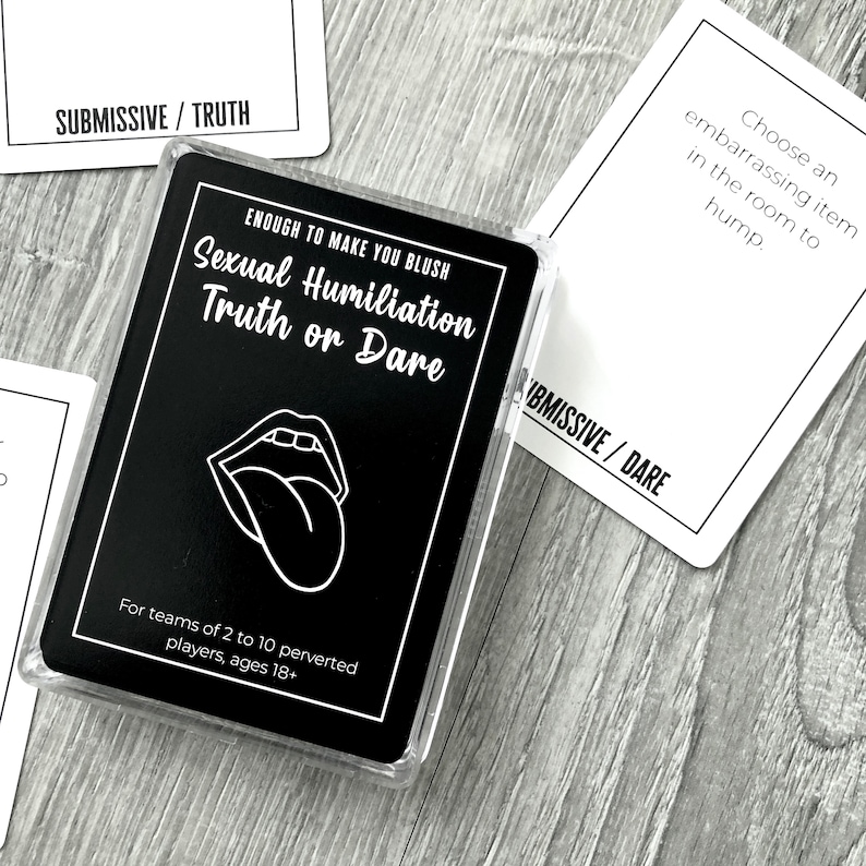 Sexual Humiliation Truth or Dare Brand New Kinky BDSM Card Deck, Sexy Gift, Game for Adults image 3