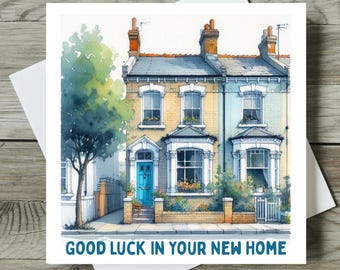 New Home Card, Happy New Home Card, Moving Card