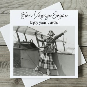 Personalised Moving Abroad Card, Bon Voyage, New Adventures, Emigrating, Travelling