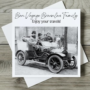 Personalised Moving Abroad Card, Bon Voyage, New Adventures, Emigrating, Travelling