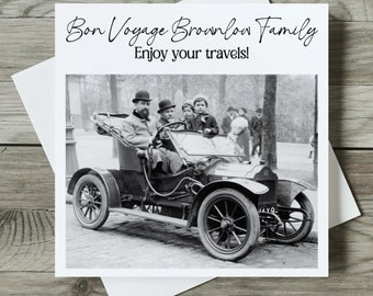 Personalised Moving Abroad Card, Bon Voyage, New Adventures, Emigrating, Travelling