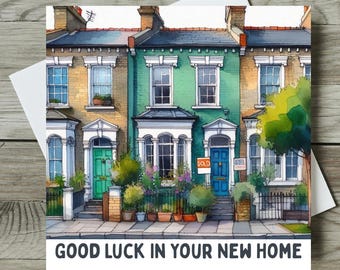 New Home Card, Happy New Home Card, Moving Card