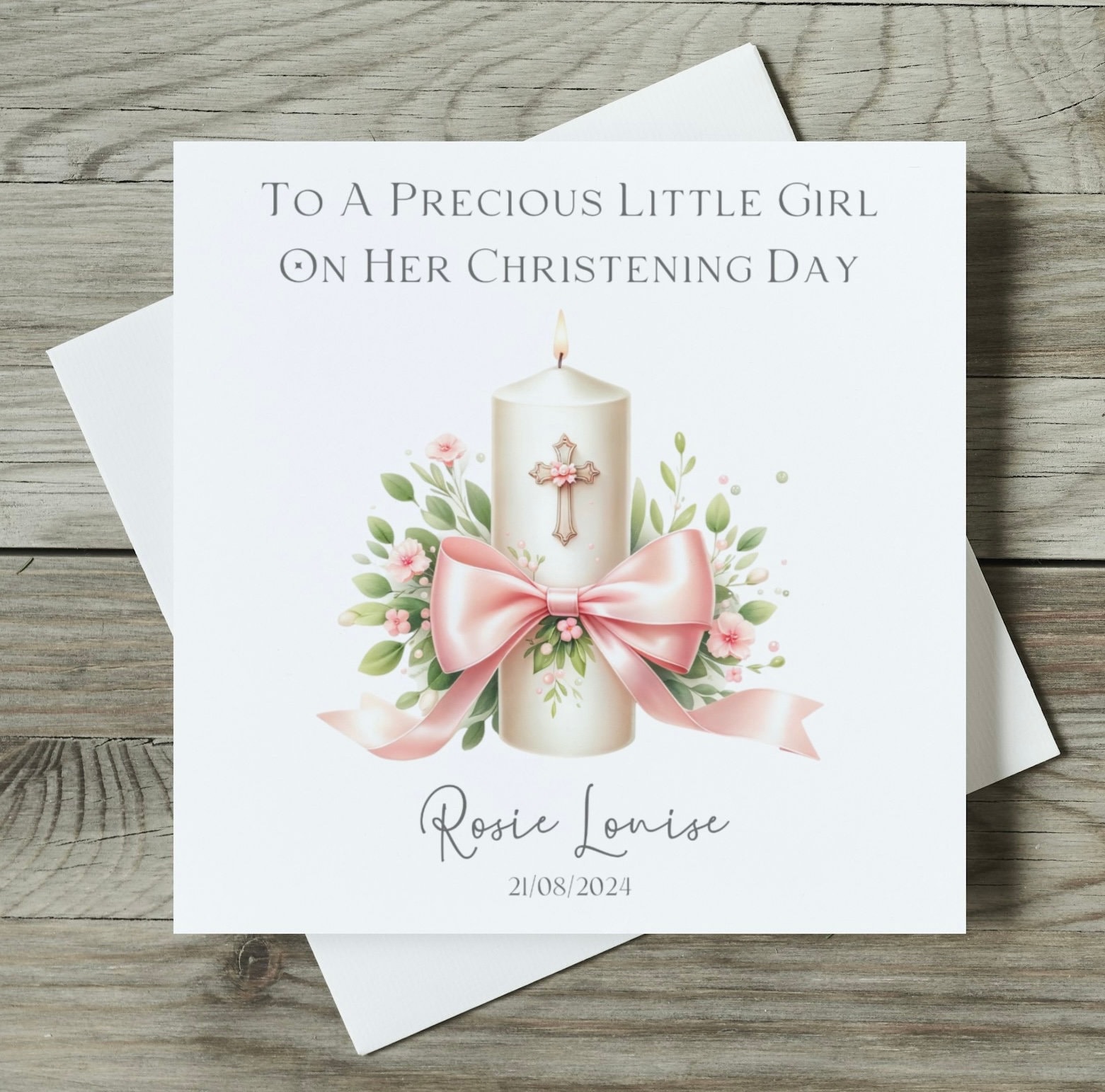 Personalised 1st Holy Communion Card Girls Girl Female Daughter Granddaughter