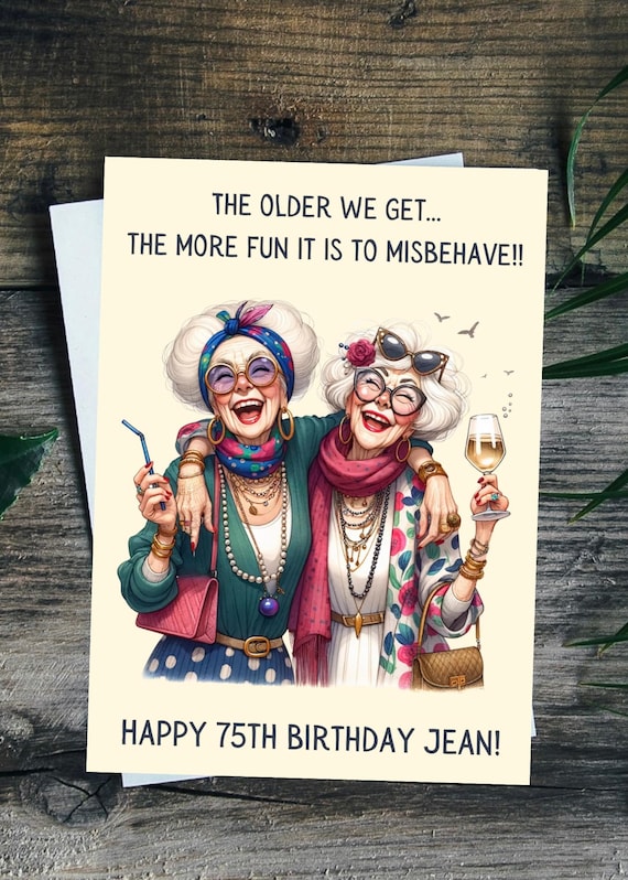 Funny Brthday Card Frend, Funny Brthday Card For Woman, Woman