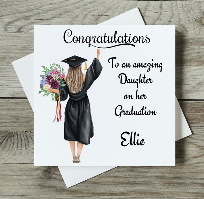 Graduation Card Personalised Daughter Granddaughter Goddaughter ...