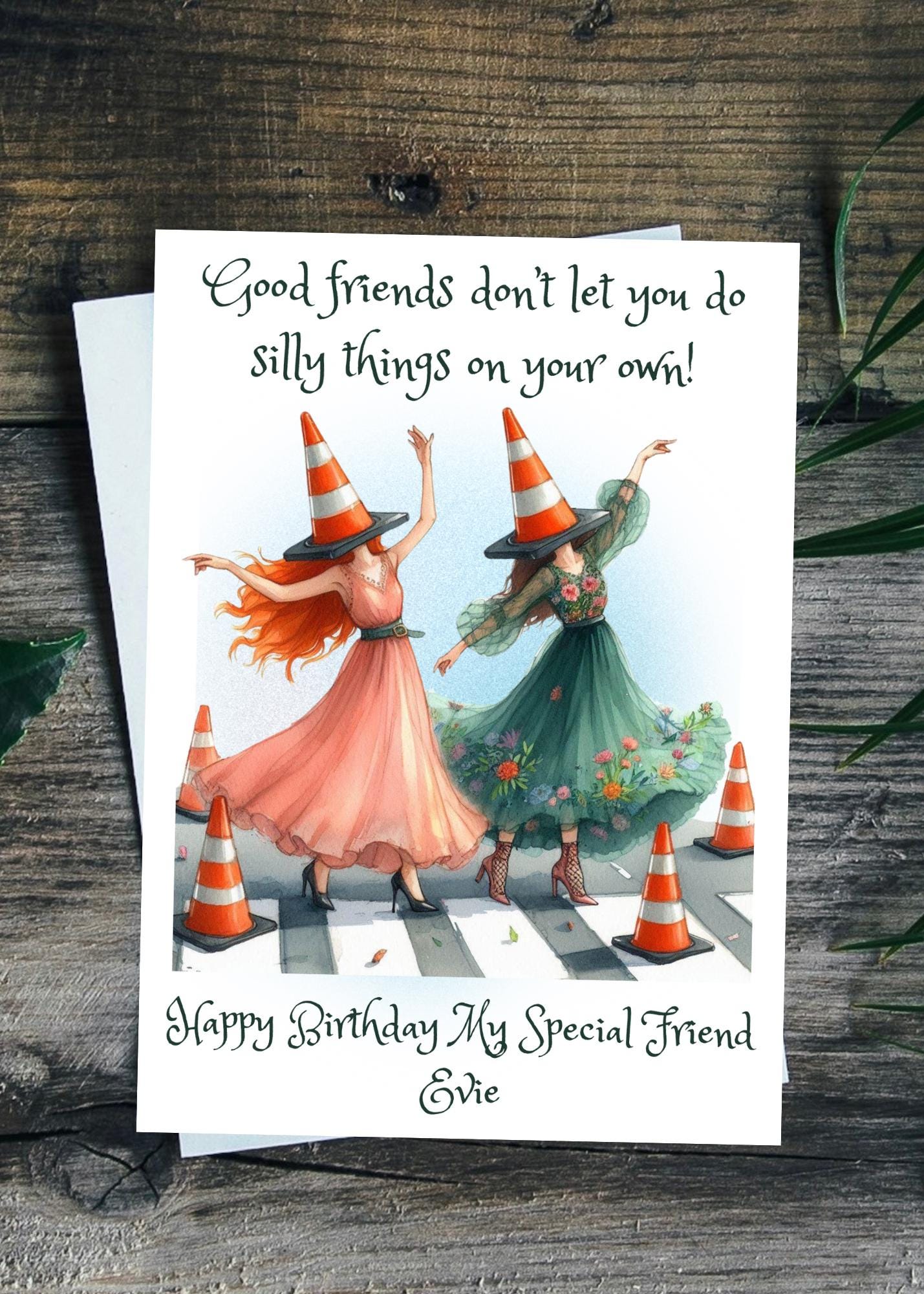 Friends Birthday Card Funny Best Friend Personalised Bestie Old Friends ...