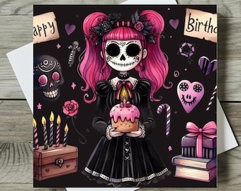 Goth Birthday Card Gothic Card