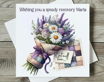 Get well soon card, speedy recovery