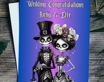 Gothic Wedding Card Goth Wedding Congratulations