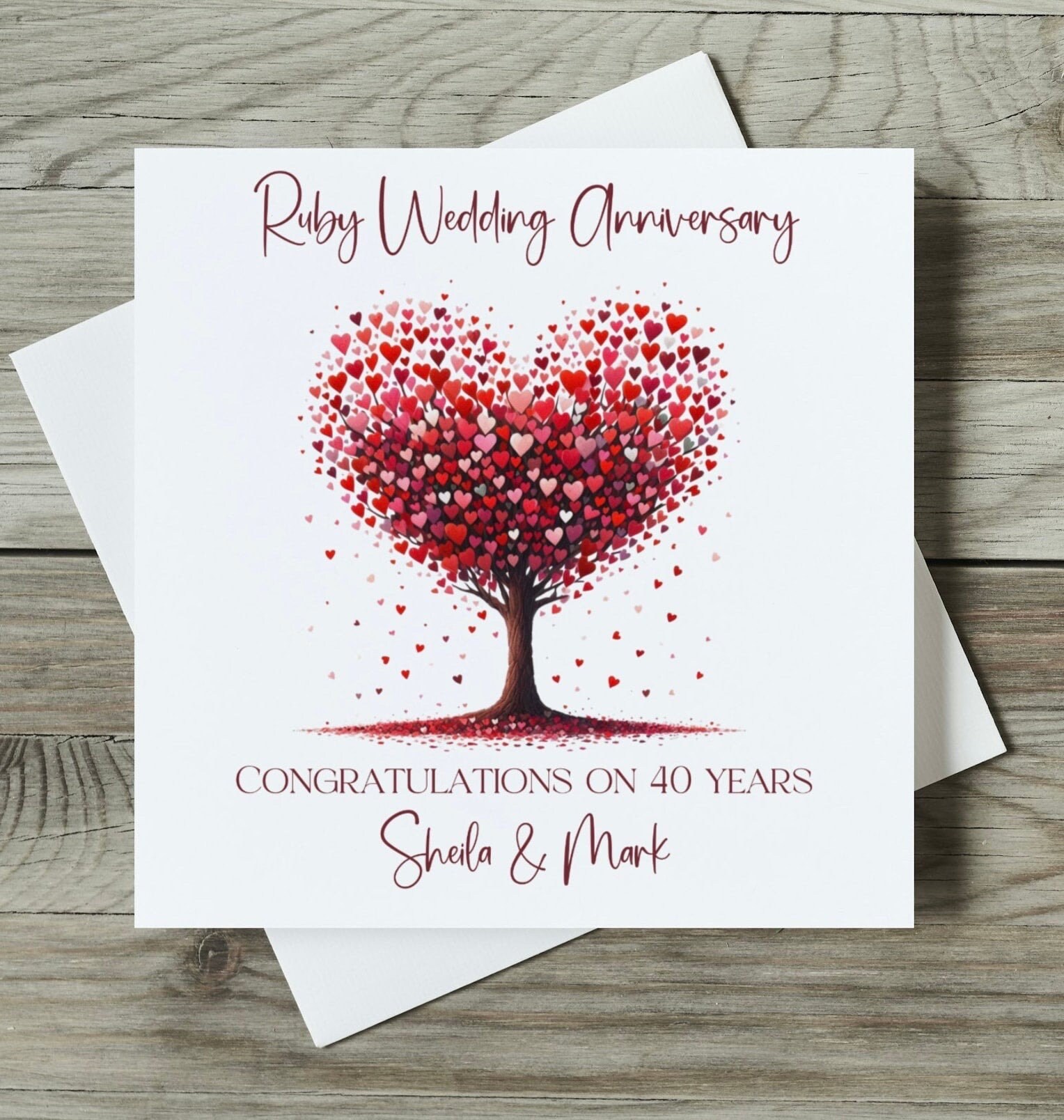 40th Wedding Anniversary Card Luxury 40th Anniversary Card For Ruby