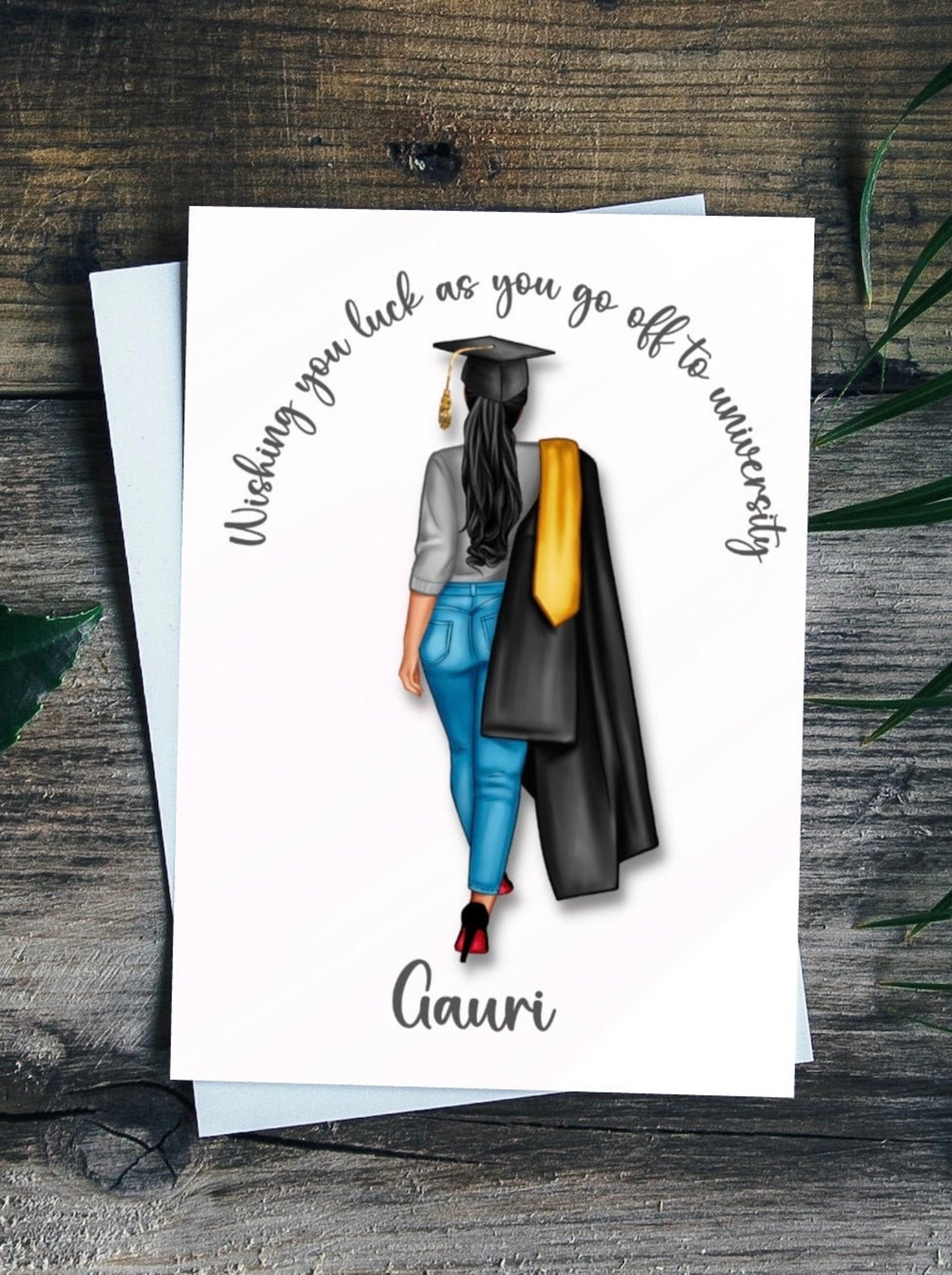 Personalised Good Luck off to Uni Card. as You Go off to University ...