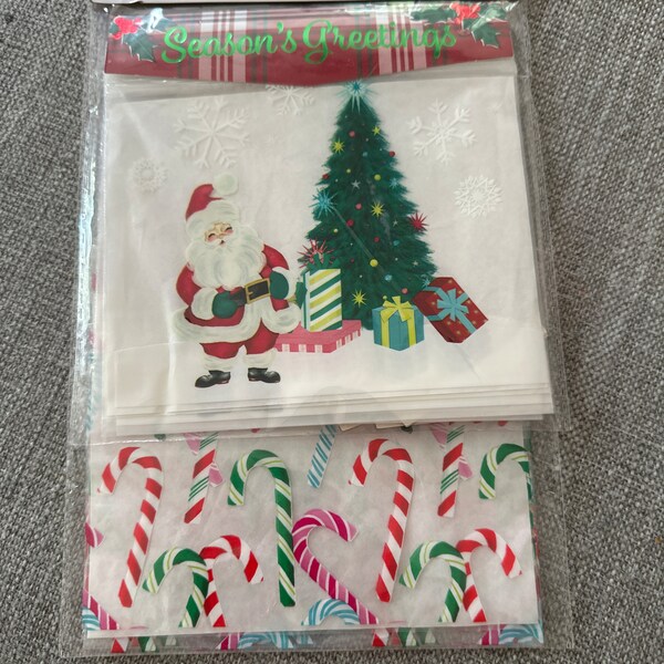 Celebrate it Christmas Treat Bags 12 Set Brand New