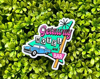 Getaway Motel Sticker 3"