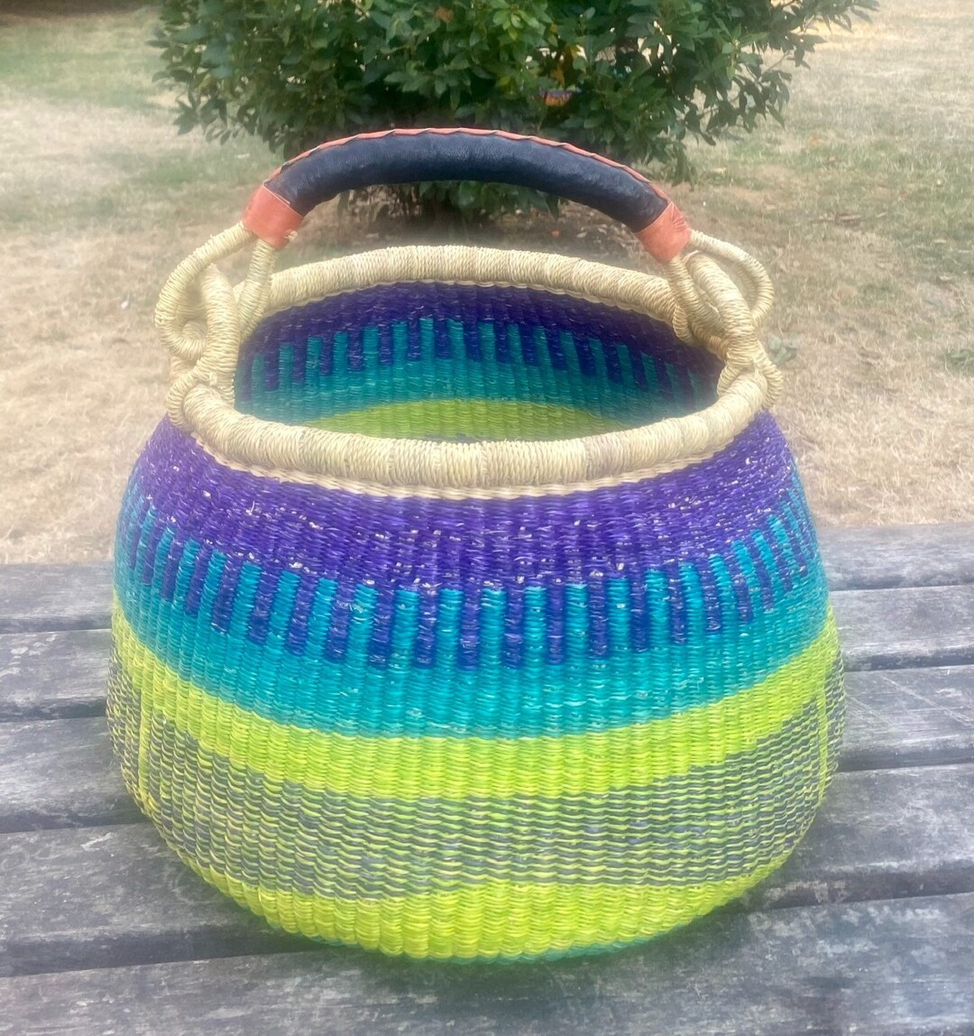 Bolga Pot Basket extra Large ecofriendly Ideal for Shopping, Storage