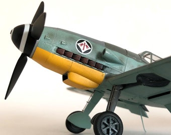 Messerschmitt Bf 109 G10, modelo de avión a escala 1/48, hecho a mano