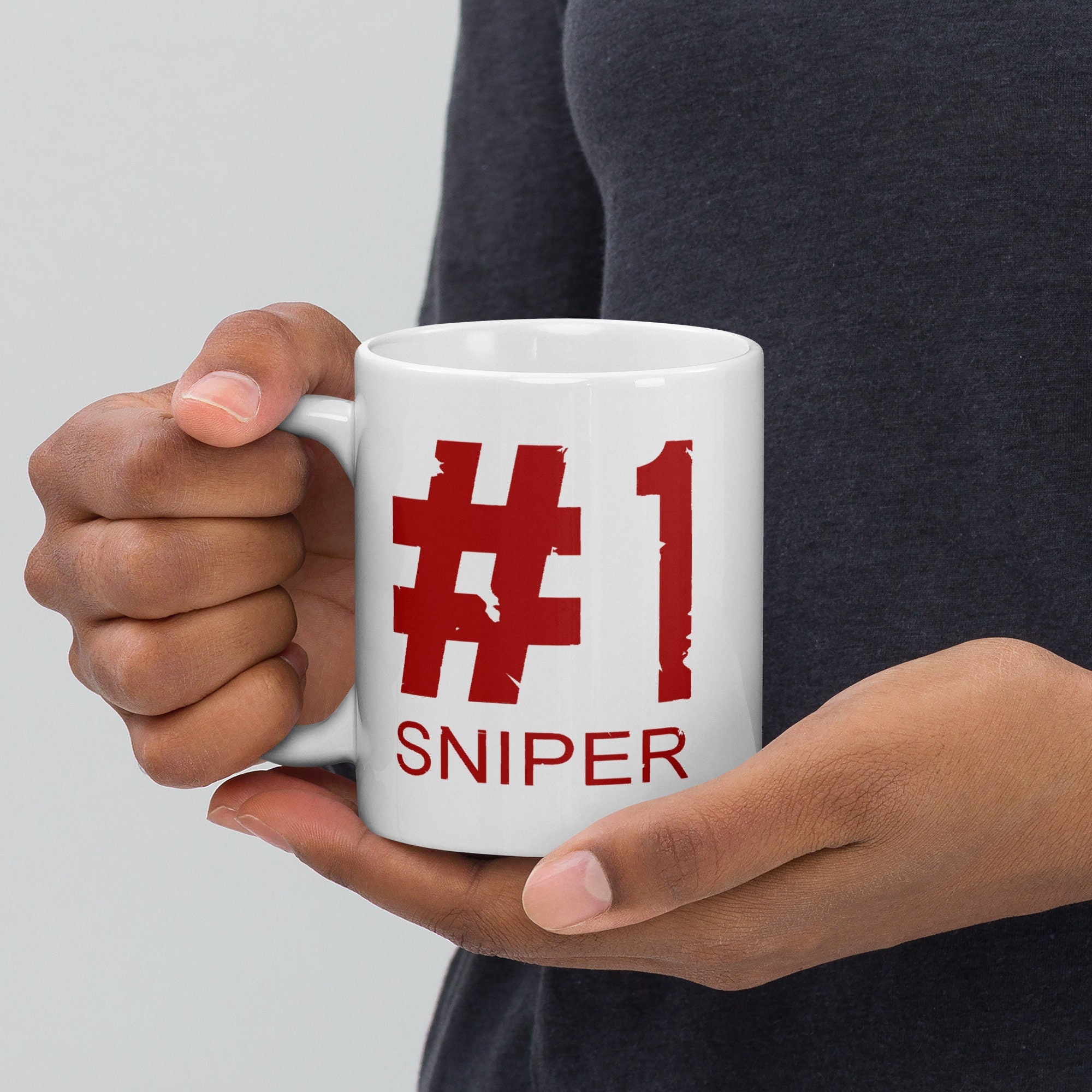 Army Sniper 12oz insulated coffee mug with Sniper School Logo 