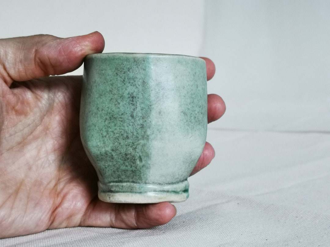 Handmade Ceramic Espresso Cup Darted Shape Etsy UK