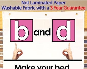 B and D Anchor Chart, Printed on FABRIC! Durable Flag Material with grommets. foldable, 3year product guarantee