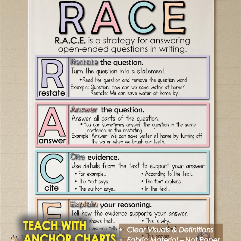 Anchor Chart Race - Etsy