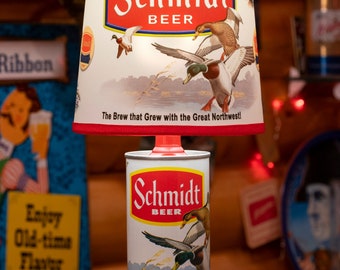 Schmidt Beer Can Lamp