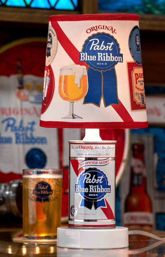 Pabst Blue Ribbon Vintage Beer Can Fantasy Lamp - Etsy