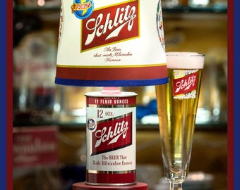 Lámpara de vaso de lata Schlitz "Edición Especial" de 1954