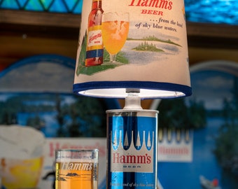 Hamm's Placemat #2 New "Vintage" "Retro" Beer Can Lamp Design