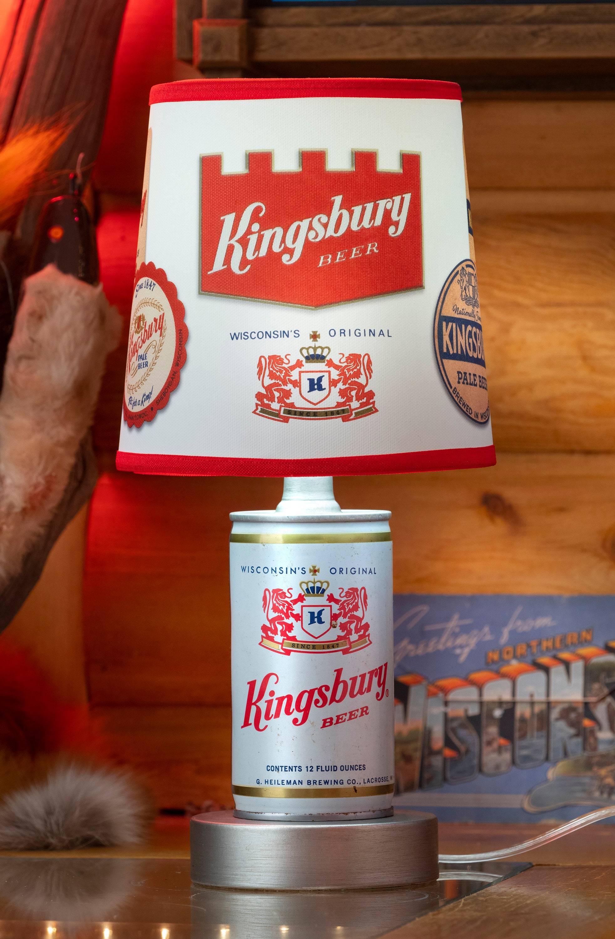 Kingsbury Beer Can Lamp - Etsy