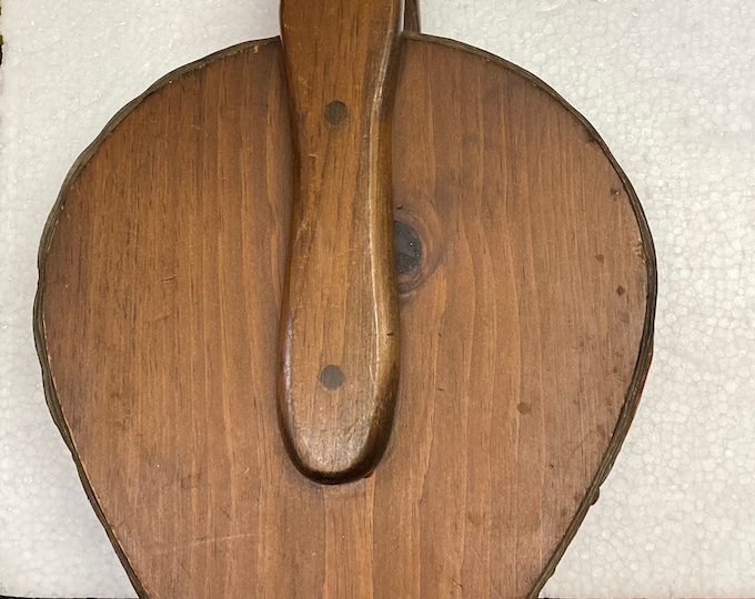 Vintage Fireplace Blow.Wood & Leather