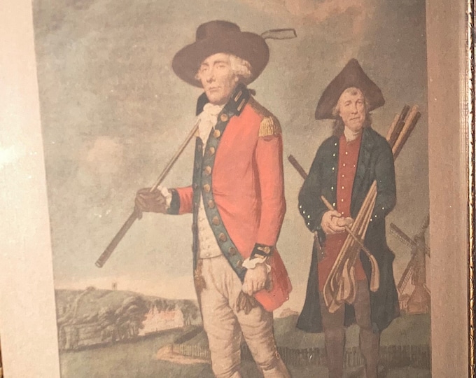 Society of Goffers at Blackheath Mezzotint - Lemuel Abbott framed Engraving