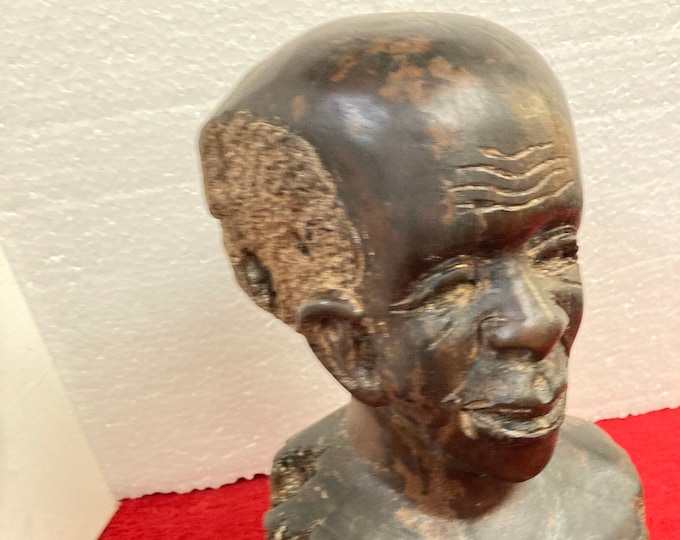 Handmade, Handcrafted  Wooden African Art, Head Bust