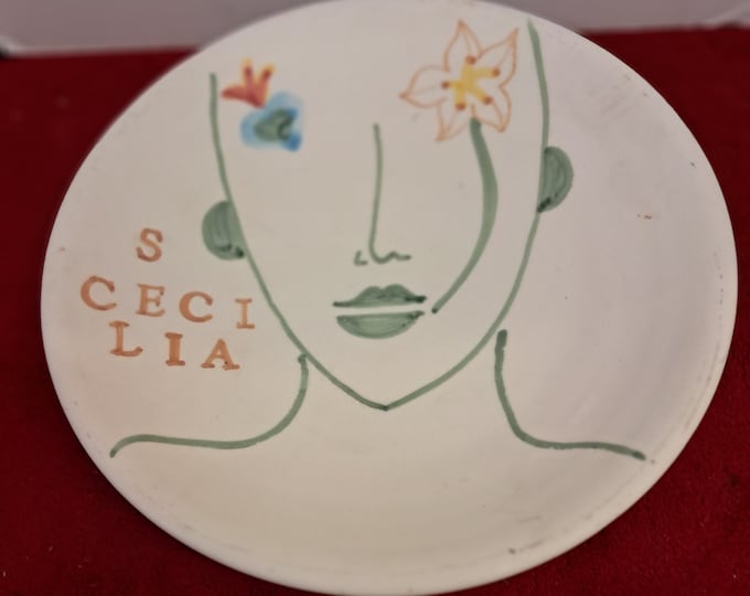 TWO Wall hanging Plates -Valentino by Stars  S*B*T*E and  C,Cecilia  By Patrizia  Ficazzana