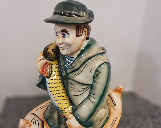 Vintage Porcelain Bottle Decanter Figurine Ukrainian Vodka Souvenirs Porcelain