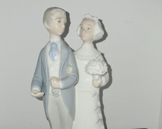 Lladro Porcelain Wedding Day Couple Bride & Groom